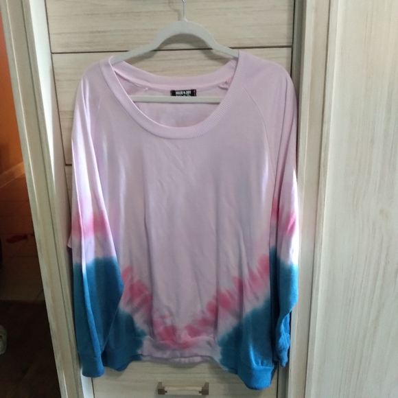 Blue and pink long sleeve shirt brand jolly and joy size 2X - Picture 2 of 2